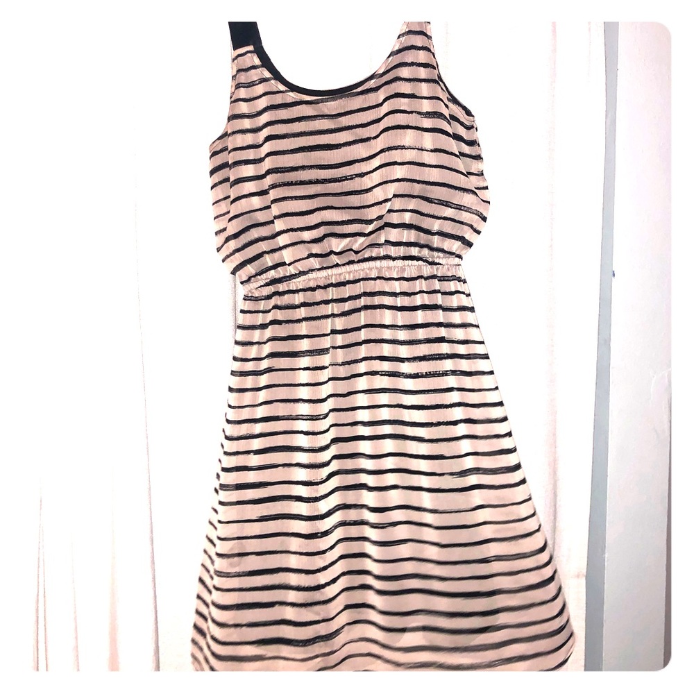 Striped mini dress